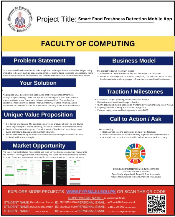 Smart Food Freshness Detection Mobile App